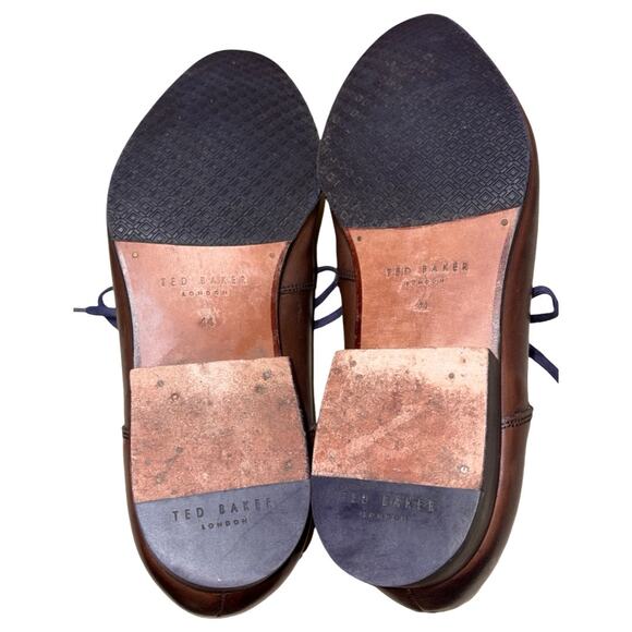 Ted Baker Martt 2 Brown Burnished Leather Derby Shoes    Size: US 11 main image 6